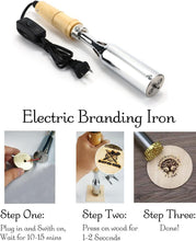 Load image into Gallery viewer, Versatile Electric Branding Iron with Chisel Head – Ideal for Crafts and Gifts