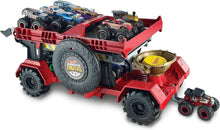Load image into Gallery viewer, Exciting Monster Truck Racing Playset - 1:64 Scale with Trophy Cup &amp; Transporter