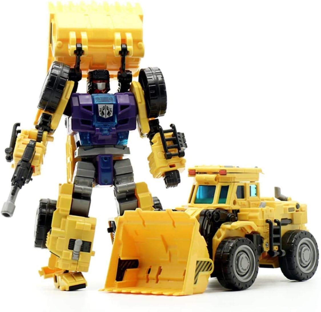 Transformable 6 in 1 Robot Devastator Action Figure - 20'' Engineering Toys