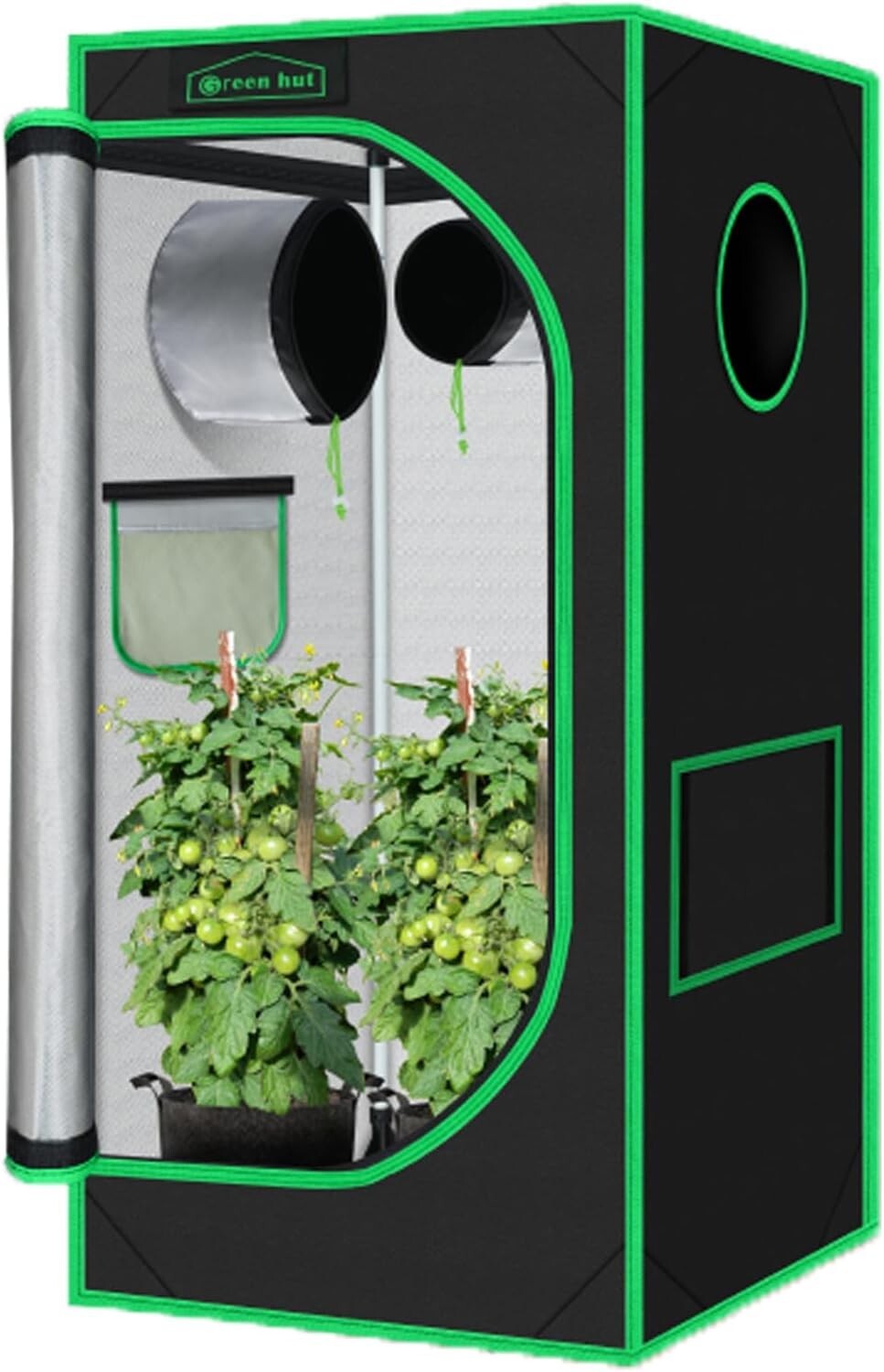 Alloy Steel Frame Hydroponic Grow Tent 24"x24"x48" - Sturdy Plant Environment