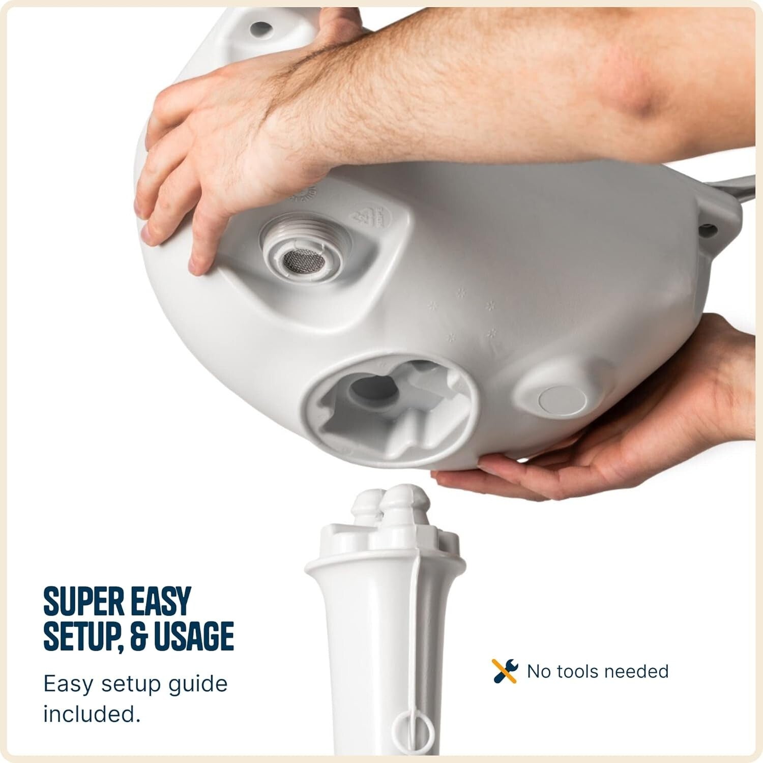 Portable Camping Sink with Soap Dispenser & Foot Pump – 17L Hygiene Station