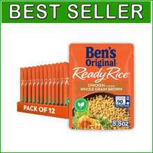 Load image into Gallery viewer, Convenient 12-Pack of 8.8 oz Ready Rice - Delicious Chicken Flavored Brown Rice