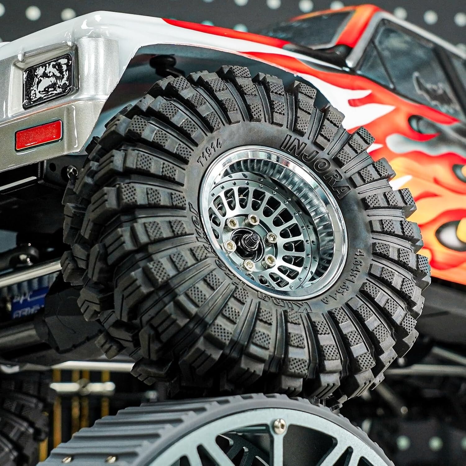 1.9" Beadlock Aluminum Wheel Rim with -10mm Offset for RC Crawler Performance