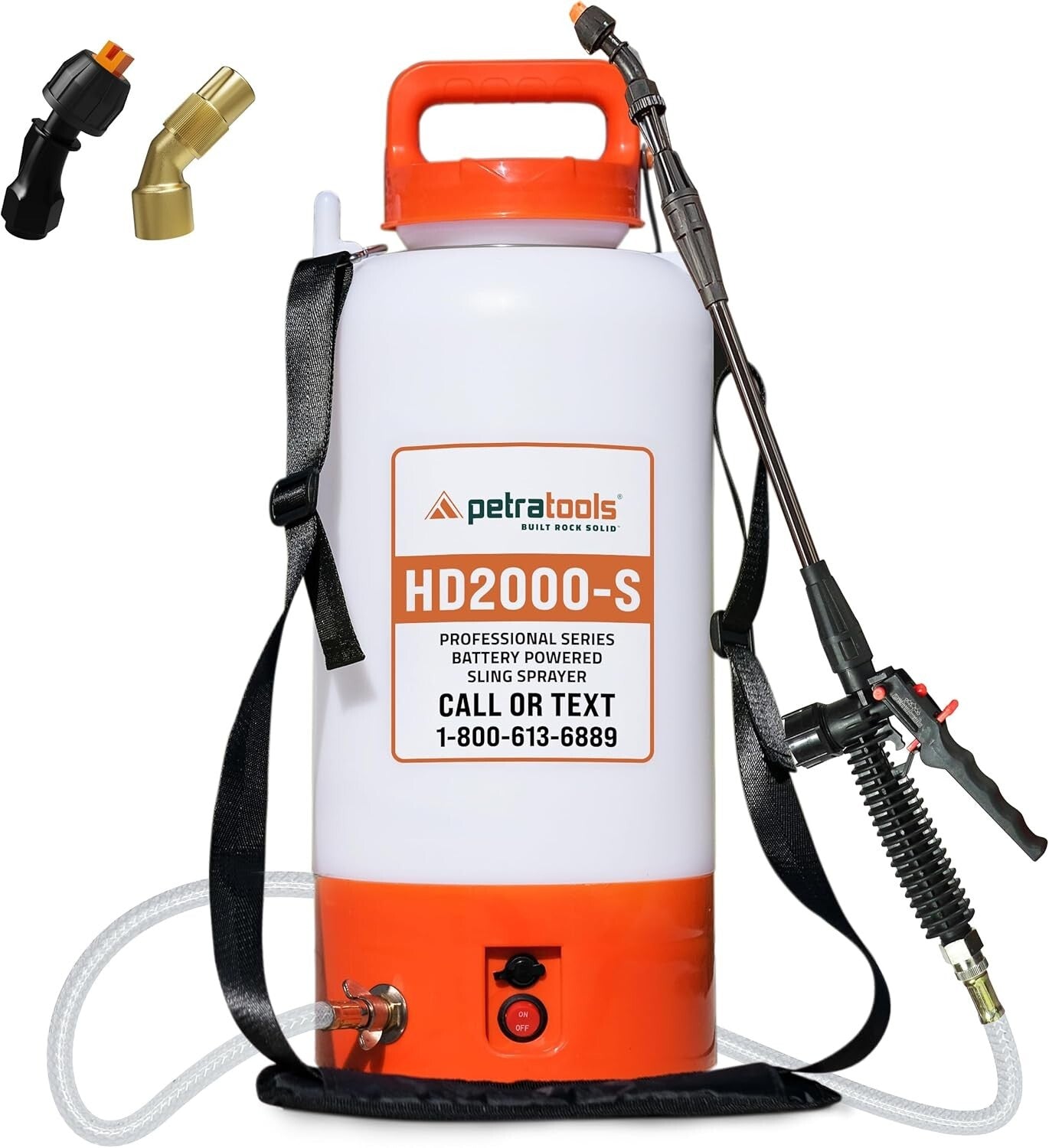 Leak-Proof 2 Gallon Electric Sprayer with Long Battery Life & Convenient Strap