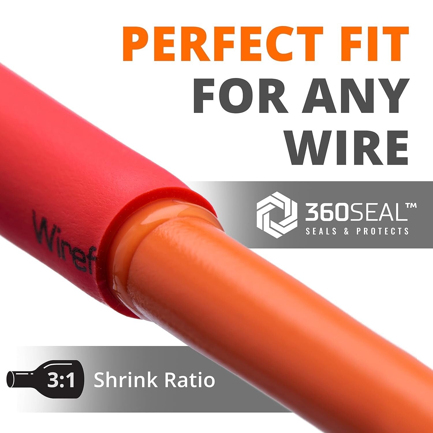 Industrial 3:1 Shrink Ratio Heat Shrink Tubing - Large Diameter, 50 Feet Roll