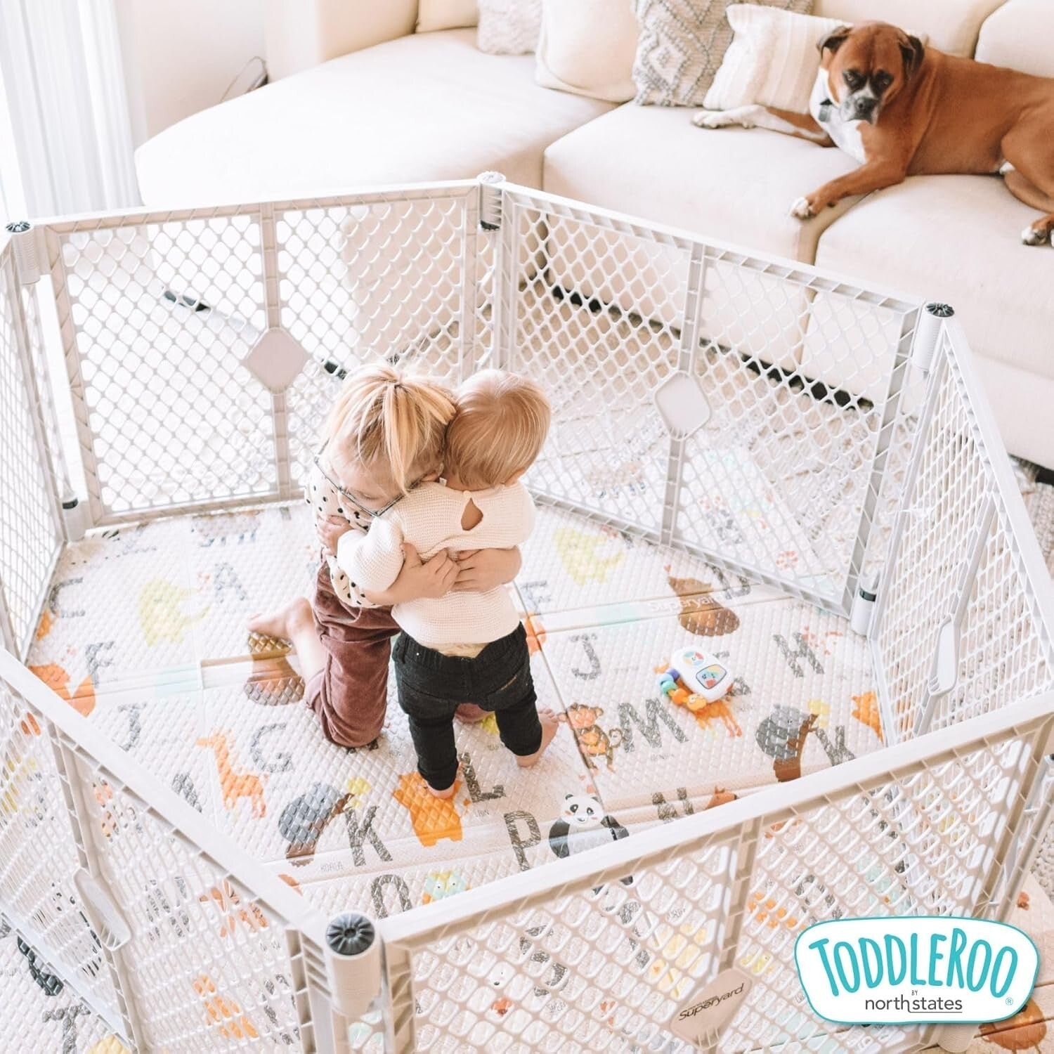 Portable 71"x71" ABC Padded Play Mat - Ideal for Tummy Time & Growing Minds