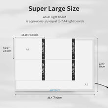 Load image into Gallery viewer, Adjustable Brightness A1 Light Box - Perfect for Artists and Diamond Painters