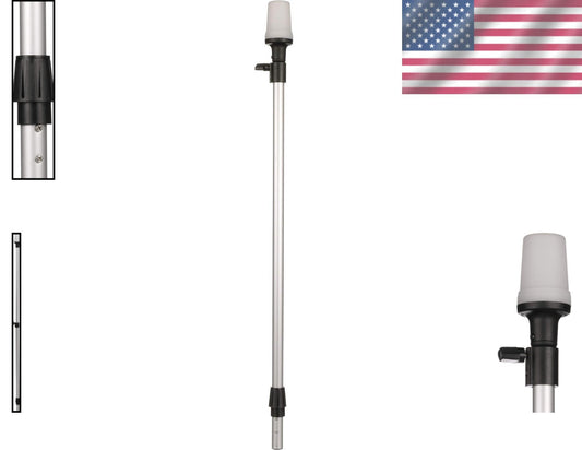 Effortless Setup Telescoping Pole Light - 12 Watts with Space-Efficient Storage