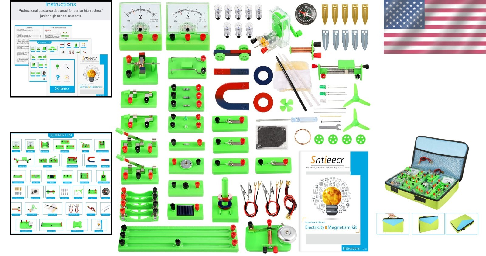 Electric Circuit Learning Kit for Kids 8-16 - Fun Magnetism Experiments Included