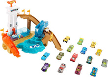 Load image into Gallery viewer, Ultimate Color Shifters Sharkport Showdown: 18 Cars with Splash Pool &amp; Ramp