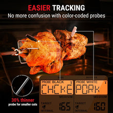 Load image into Gallery viewer, RF 2000FT Meat Thermometer with Color-Coded Probes - Ideal for Grilling Outdoors