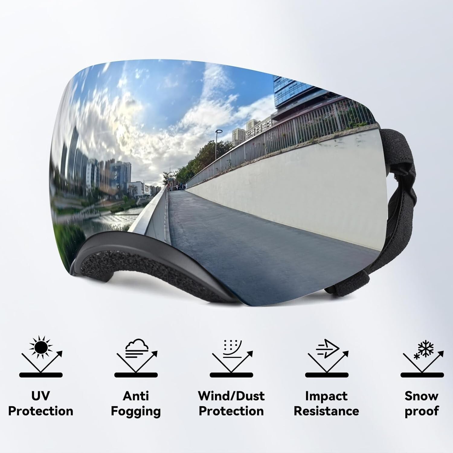 Adjustable UV400 Dog Sunglasses for Medium to Large Breeds - Windproof & Stylish