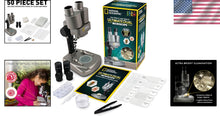Load image into Gallery viewer, NATIONAL GEOGRAPHIC Dual LED Kids Microscope - 50+ pc STEM Science Kit