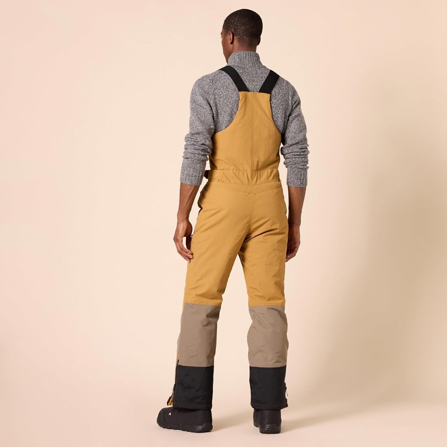 Men's Water-Resistant Bib Overalls - Perfect for Winter Sports and Activities