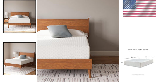 12-Inch California King Memory Foam Mattress with Green Tea & Charcoal Infusion