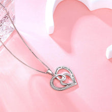 Load image into Gallery viewer, Timeless Sterling Silver Mother &amp; Son Heart Pendant - Perfect for Any Occasion