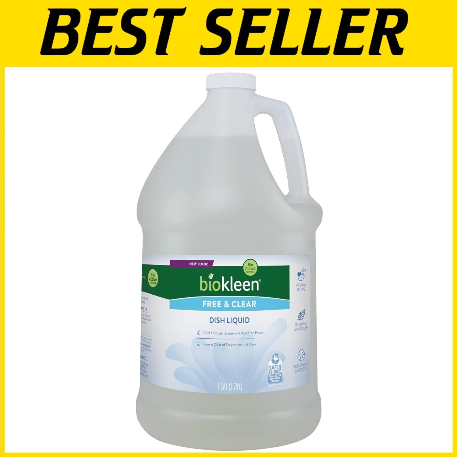 Eco-Friendly Unscented Dish Soap – Non-Toxic Plant-Based Cleaning Solution