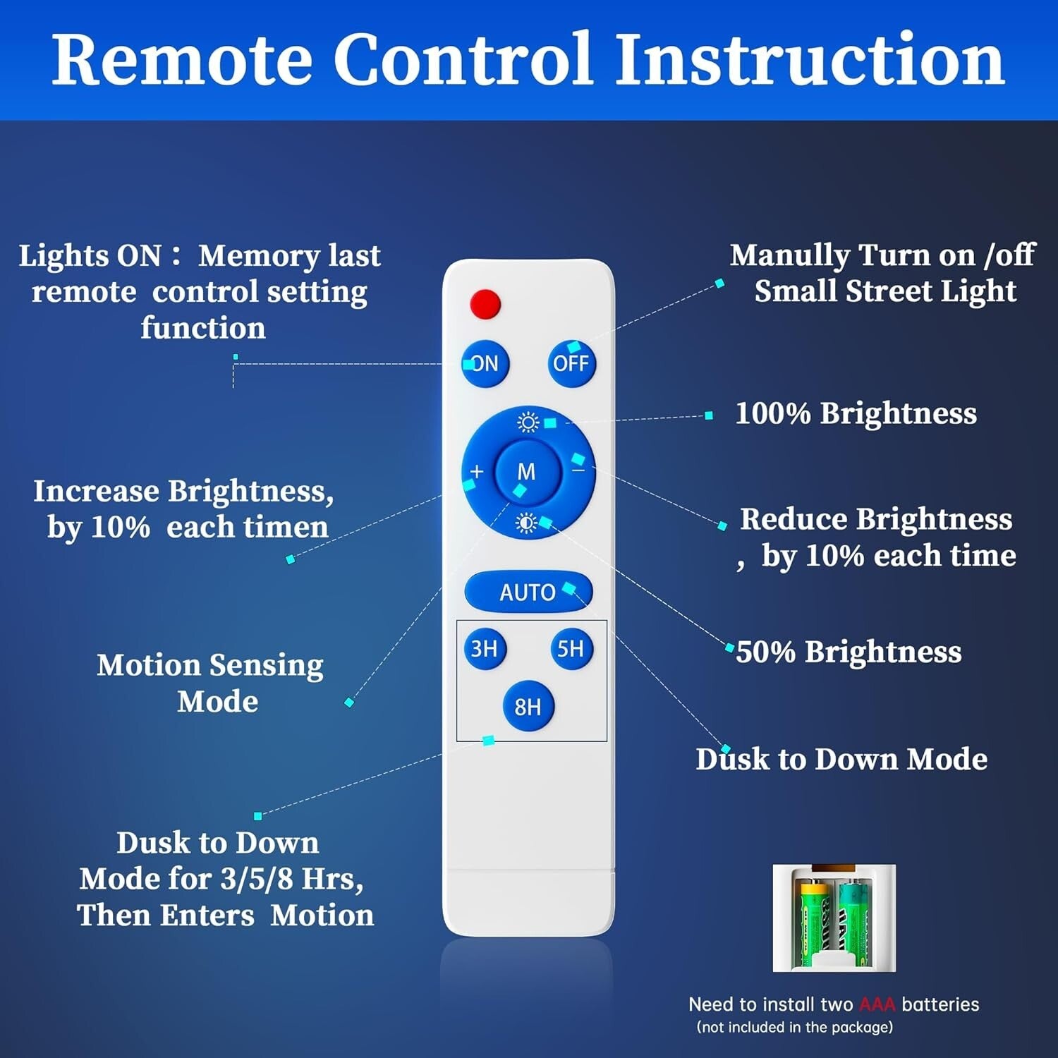 520000LM Solar Street Lights with Remote Control - Waterproof LED Floodlight