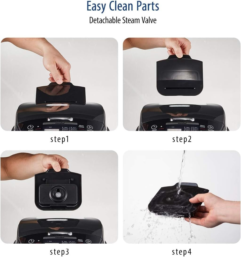 Programmable Japanese Rice Cooker - 10 Cups Uncooked, Keep Warm & Delay Timer