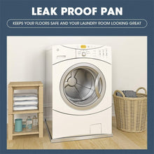 Load image into Gallery viewer, Heavy Duty 304 Stainless Steel Washing Machine Drain Pan - Anti-Slip Design