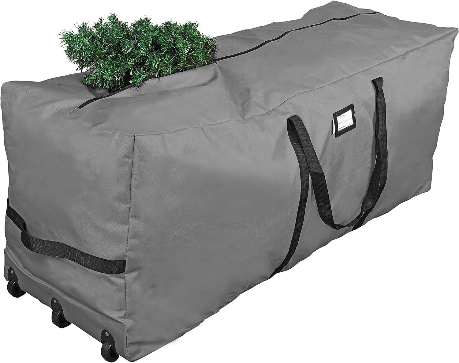 Secure Zip Closure Tree Storage Bag with Handles, Ideal for 9ft Christmas Trees
