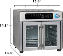 Load image into Gallery viewer, Elegant 26QT Stainless Steel Air Fryer Toaster - Perfect for Families &amp; Parties