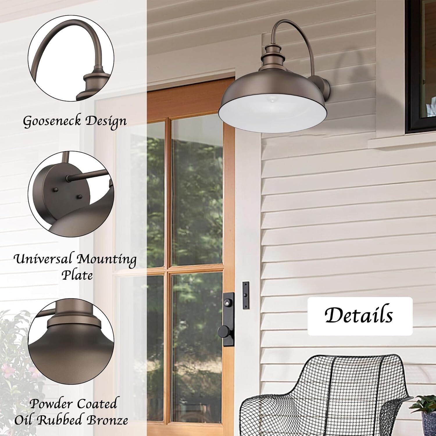 Elegant 4-Pack Industrial Farmhouse Wall Sconces - ETL Listed, Touch Control