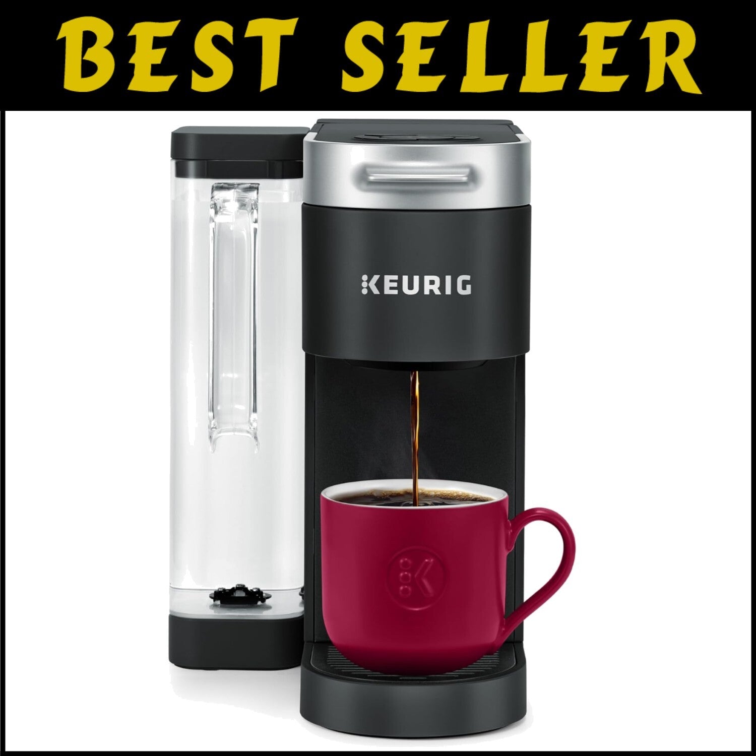 Innovative Single Serve Coffee Maker with Maintenance Alerts & Simple Controls
