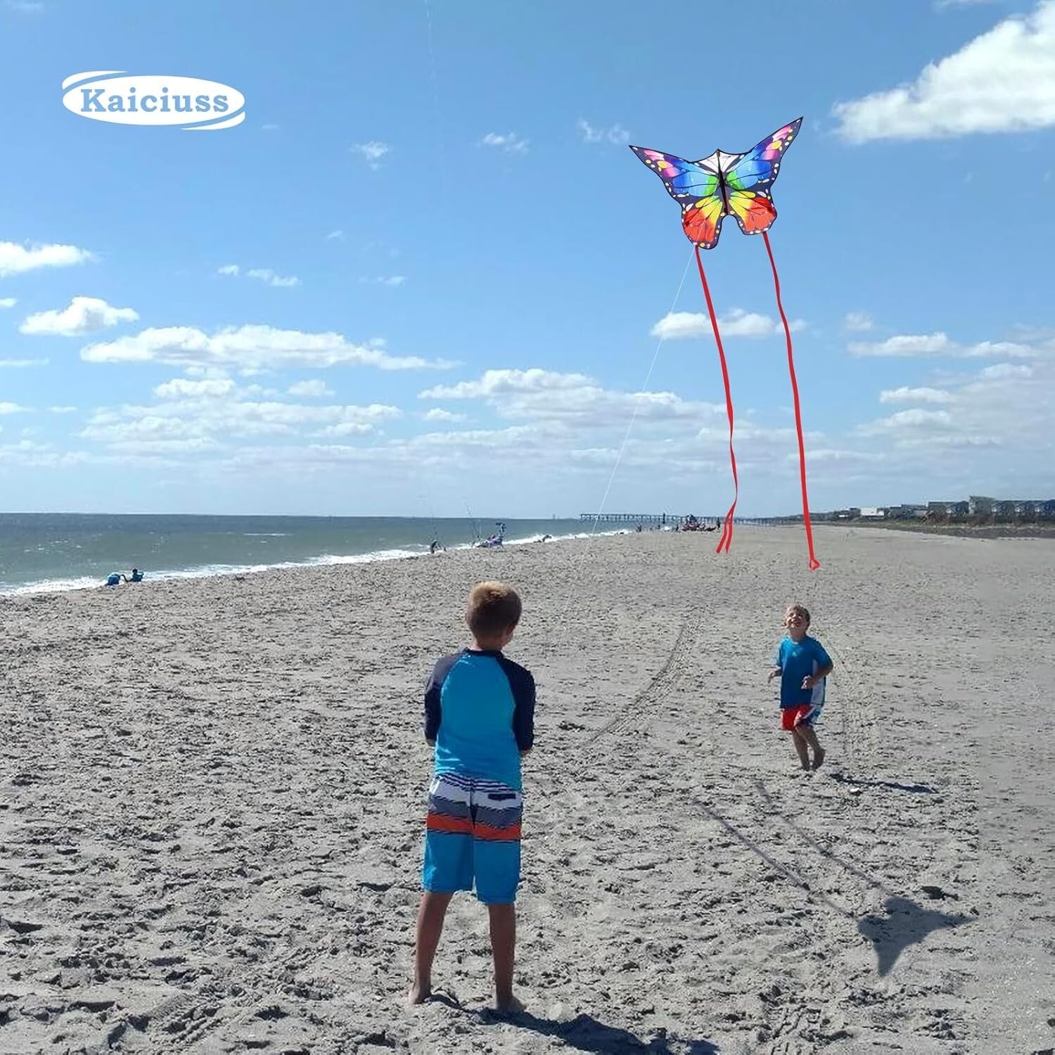 Vibrant Rainbow Butterfly Kites - Perfect for Kids & Beginners, 650ft String