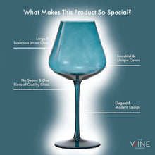 Load image into Gallery viewer, Charming Jewel Crystal Wine Glass Set of 6 - Ideal for Dinner and Gatherings