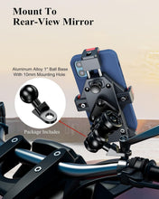 Load image into Gallery viewer, Shockproof Motorcycle Phone Holder with 720° Rotation &amp; Secure Locking Design