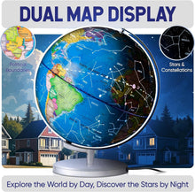 Load image into Gallery viewer, 9" Illuminated Kids World Globe - Interactive STEM Learning and Nightlight