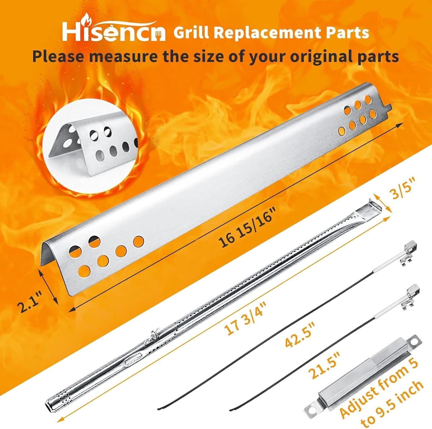 Cost-Effective 4-Pack Charbroil Grill Parts - Heat Plates, Burners & Accessories