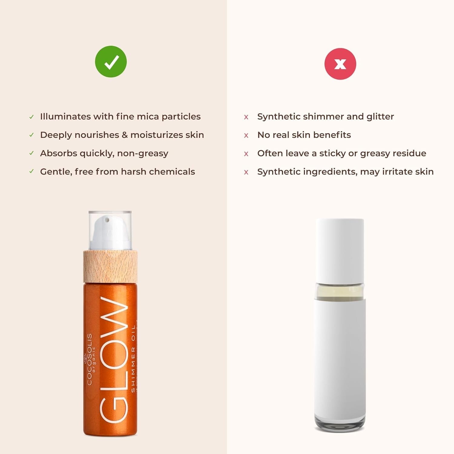 GLOW Illuminizing Body Oil: Organic Ingredients for Silk-Smooth, Shimmering Skin