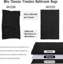 Load image into Gallery viewer, Luxury Chenille Bathroom Runner Rug 60.2 x 24 - Soft, Non-Slip, and Absorbent