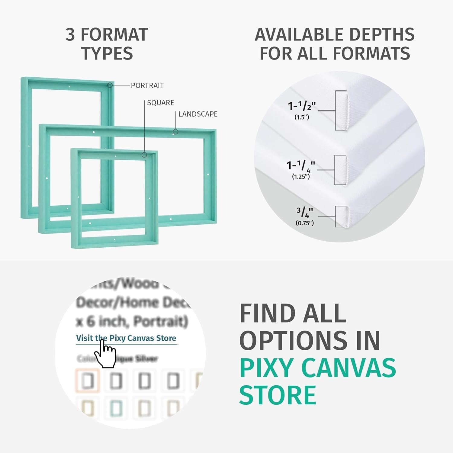 Minimalist 11x14 Floater Frame in White – Showcase Your Artwork with Style