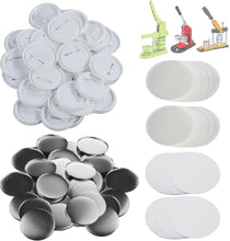 Load image into Gallery viewer, 58mm Blank Button Badge Making Kit - 200 Sets with Metal &amp; Plastic Parts