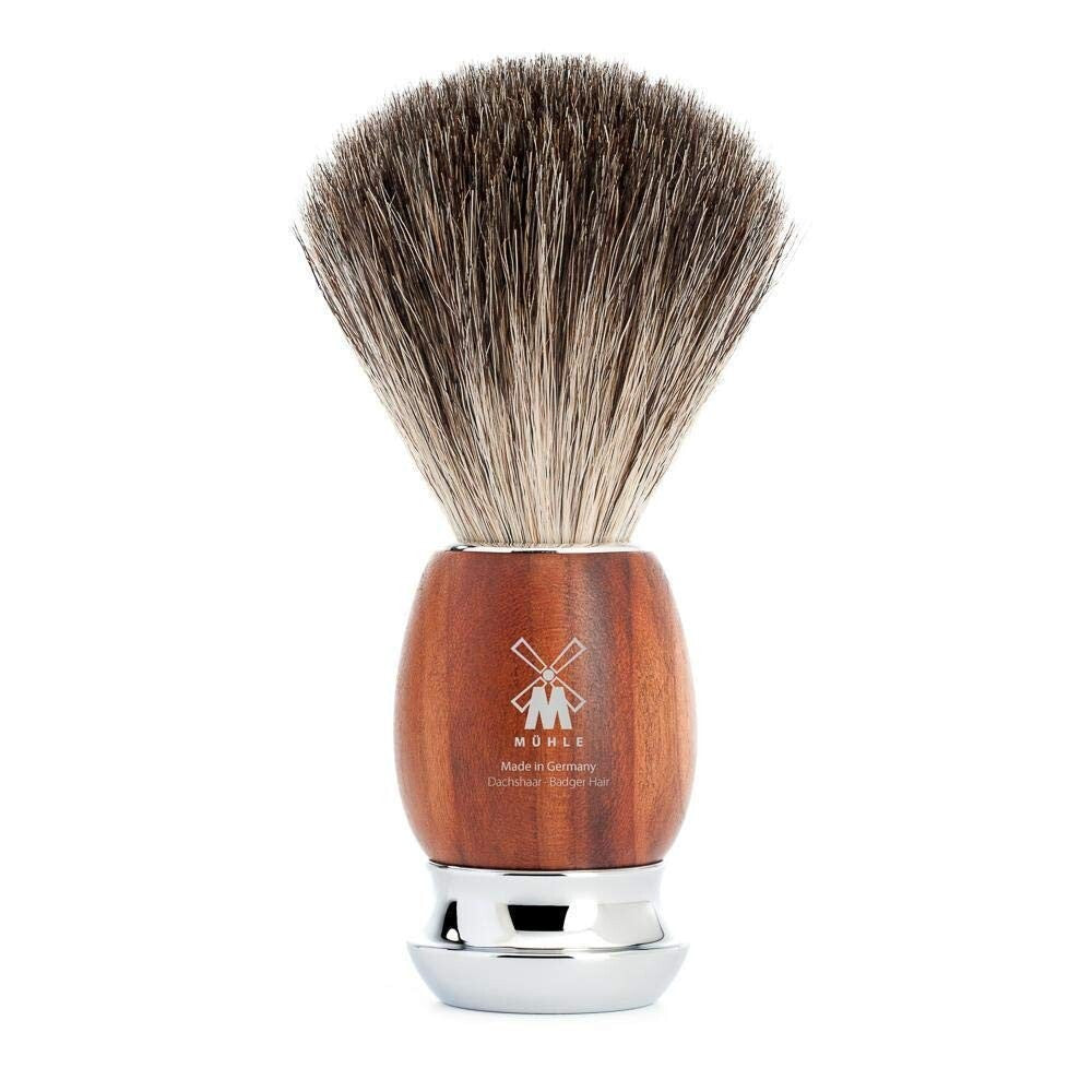 Handcrafted Plum Wood Badger Shaving Brush - Superior Lather & Gentle Massage