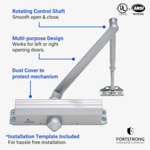 Load image into Gallery viewer, Commercial Grade Hydraulic Door Closer, Silver Finish – Fully Adjustable &amp; Safe