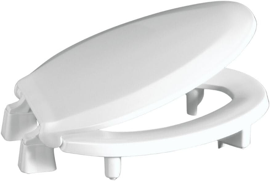 3-Inch Elongated Raised Toilet Seat with Lid - Durable & Comfortable Support