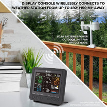 Load image into Gallery viewer, Advanced 7-in-1 Weather Station: Indoor/Outdoor Sensor with Forecast Alerts