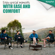 Load image into Gallery viewer, Effortless Setup Heavy Duty Camping Directors Chair - Perfect for Beach &amp; Picnic