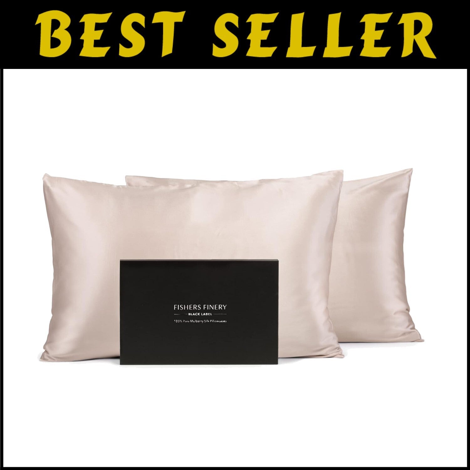 Good Housekeeping Approved 30mm Pure Silk Pillowcase Set in Taupe - King Size