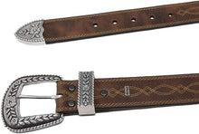 Load image into Gallery viewer, Cotton Women's Fatbaby Center Stitch Belt - 34' Brown Essential for Fashionistas