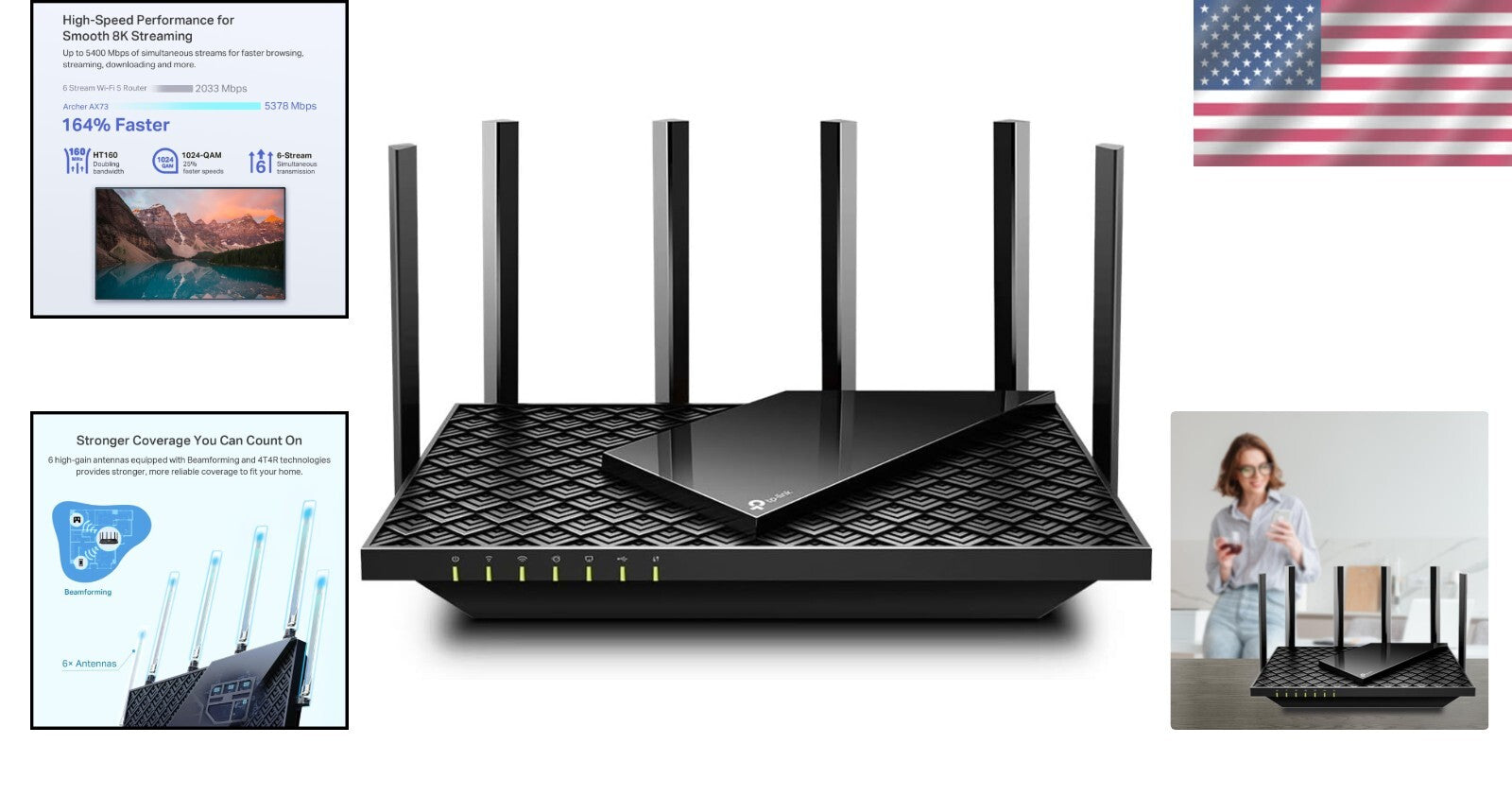 Gigabit WiFi 6 Router – Dual-Band AX5400 for Seamless Home Connectivity