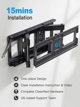 Load image into Gallery viewer, Universal Full Motion Tilt and Swivel TV Mount for 26-65 inch TVs - Easy Install