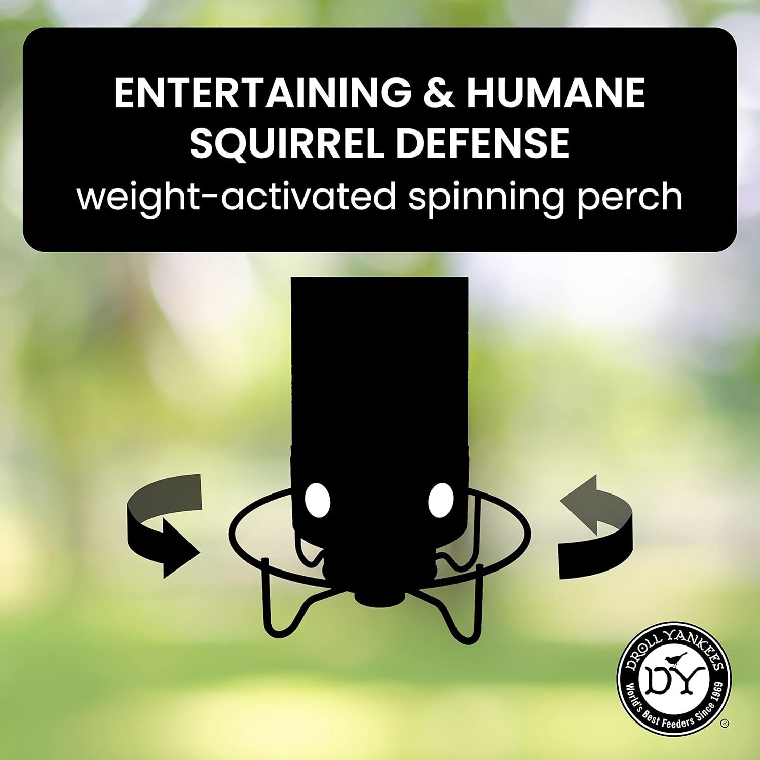 Durable 5 lbs Squirrel-Proof Bird Feeder – Includes Weight-Activated Perch