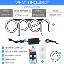 Load image into Gallery viewer, 16x6 Energy-Saving LED Open Sign with Double-Sided Open/Closed Display