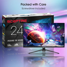 Load image into Gallery viewer, Compact 24" FHD Monitor with 165Hz Refresh and Anti-Flicker for Gamer Comfort