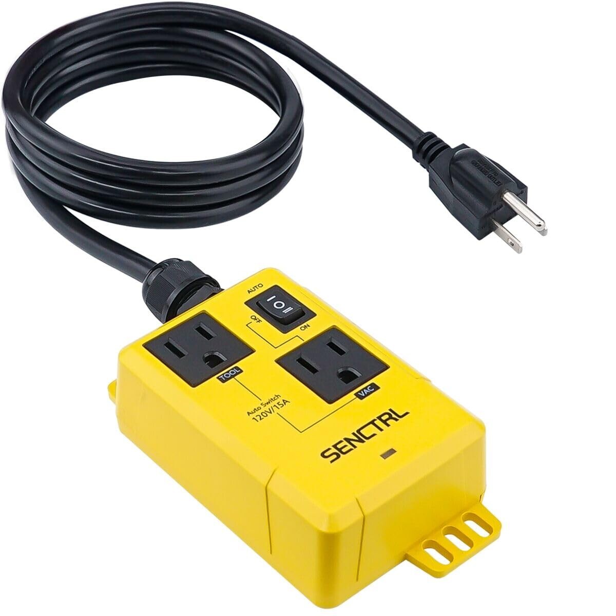 Durable Automatic Vacuum Switch for Woodworking Tools - 5 Ft Power Cord Included